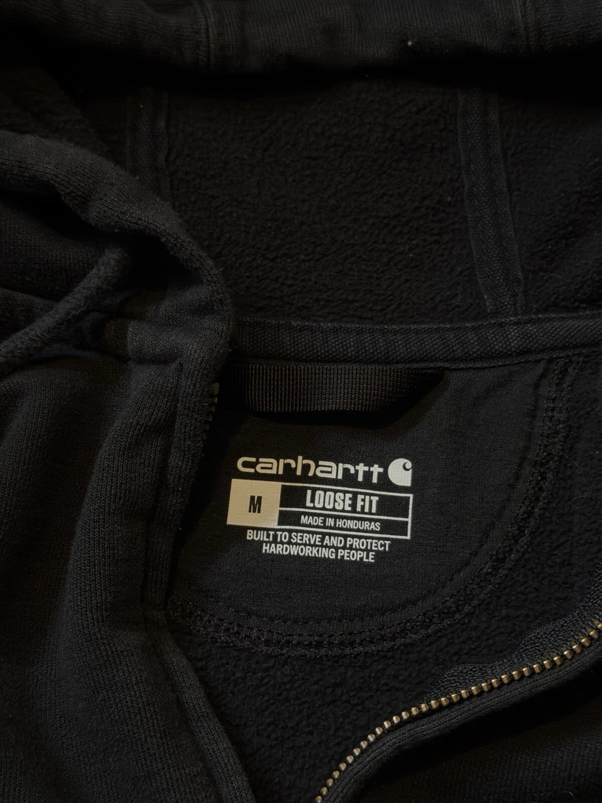 Vintage Carhartt Loose Fit Full Zip Hoodie Size L Mens 00s