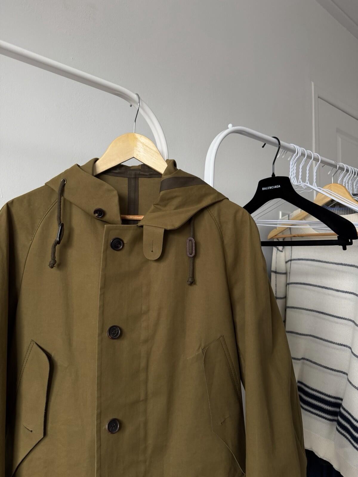 Comme des Garcons X Sealup Olive Membrane Parka / Raincoat Jacket Size M