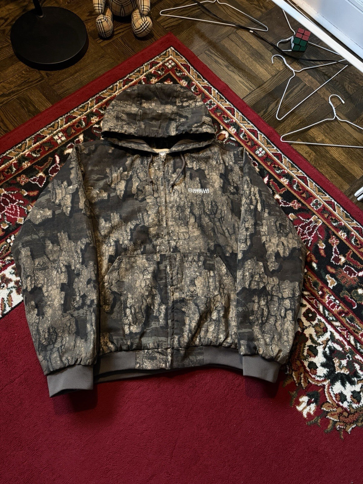 Magellan Outdoors Realtree Camo Full Zip Hooded Active Jacket Carhartt