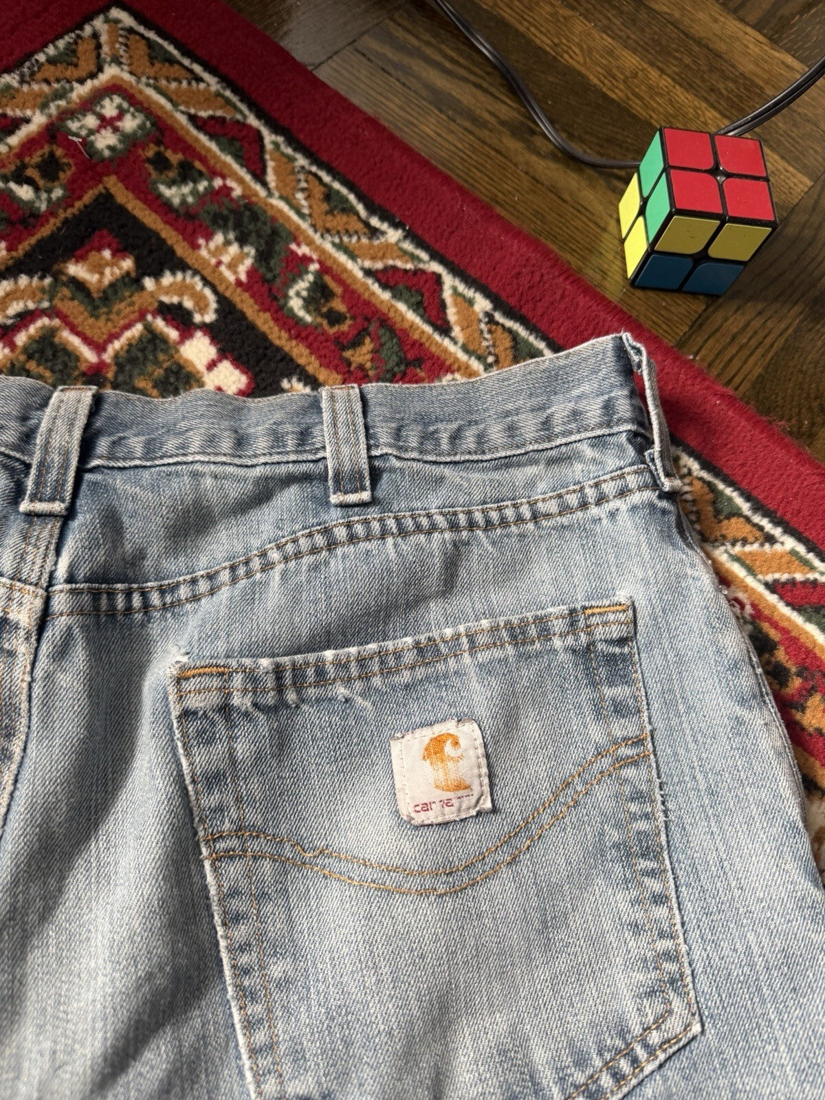 Carhartt Relaxed Fit Vintage Distressed Jeans Size 36x30 Y2K