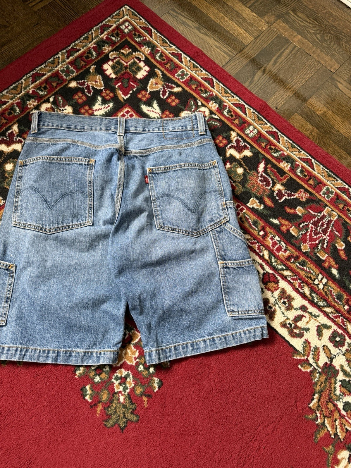 Levi’s Jeans Carpenter Jean Shorts Size 32 Jorts Y2K Skater Baggy Distressed