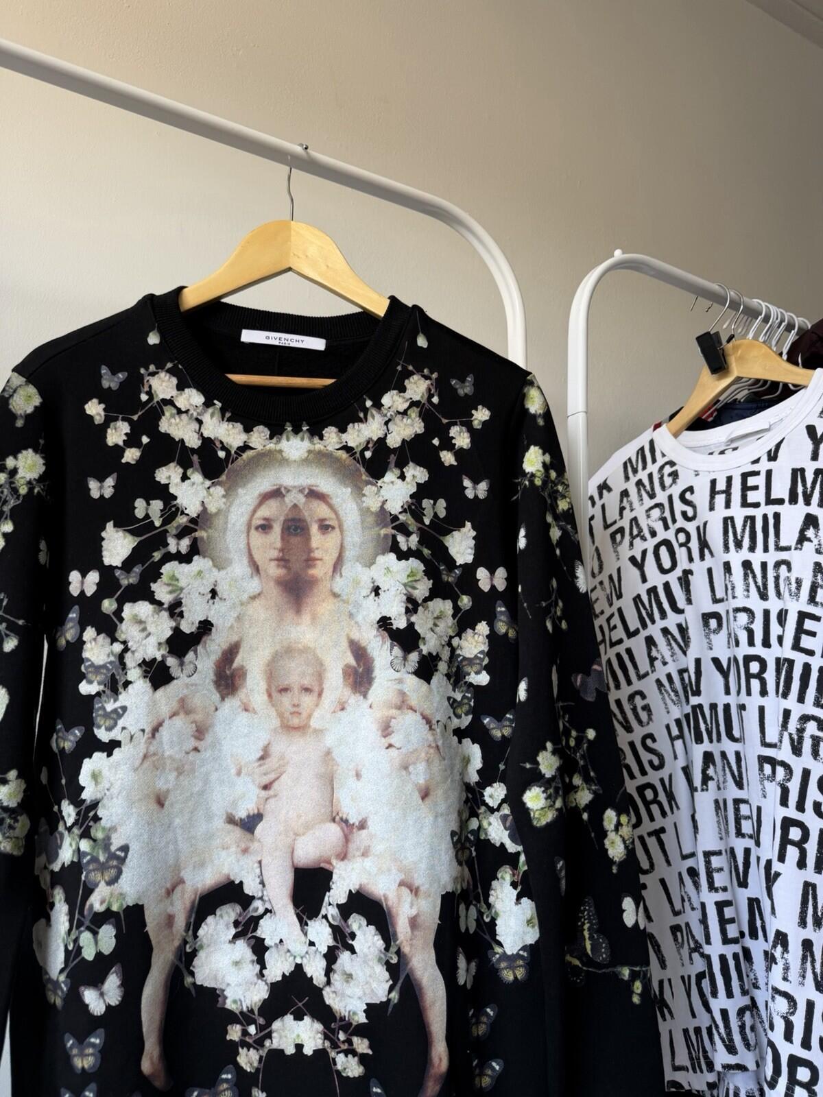 Rare Givenchy Madonna Baby’s Breathe Starry Floral Crewneck Sweater Sweatshirt S