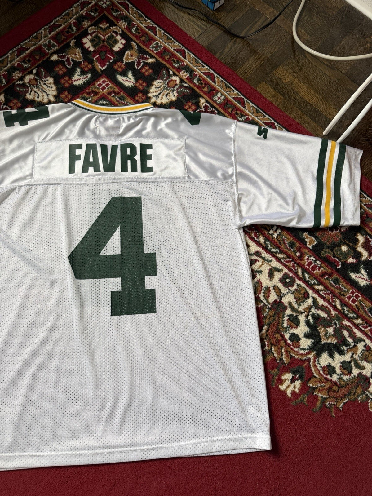 Green Bay Packers Brett Favre Vintage Starter NFL Jersey Size XL White