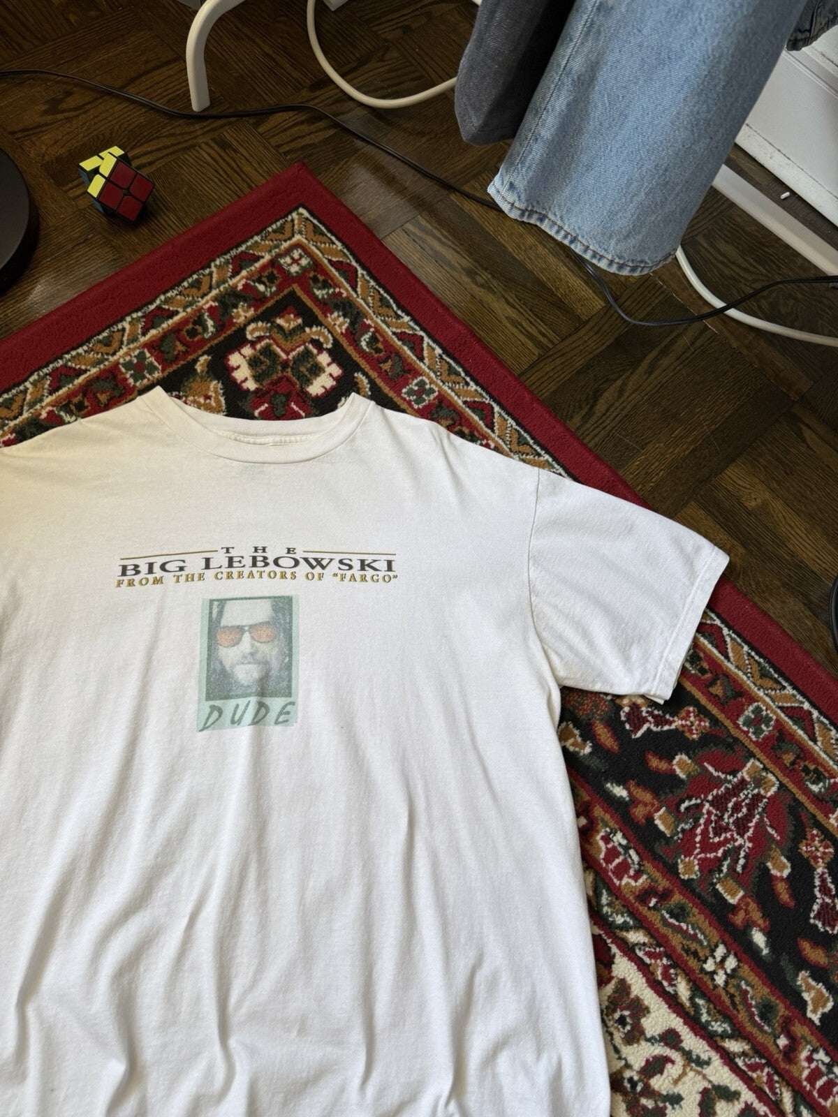 THE BIG LEBOWSKI Dude (1998) Vintage Promo T-Shirt Extremely Rare XL 90s