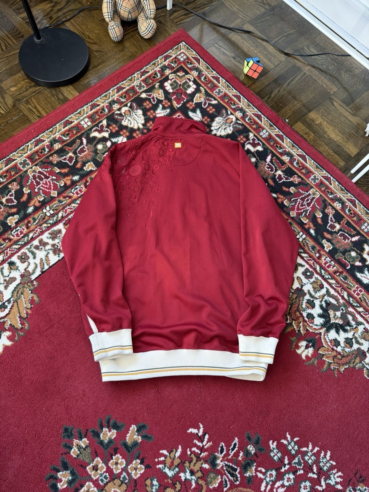 Vintage Ecko Untld Spell Out Gambling Zip Up Jacket Sweater Size L