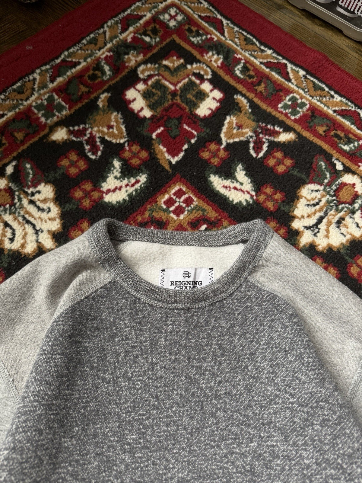 Reigning Champ Fleece Basic Sweatshirt Size XS Mens Gray
