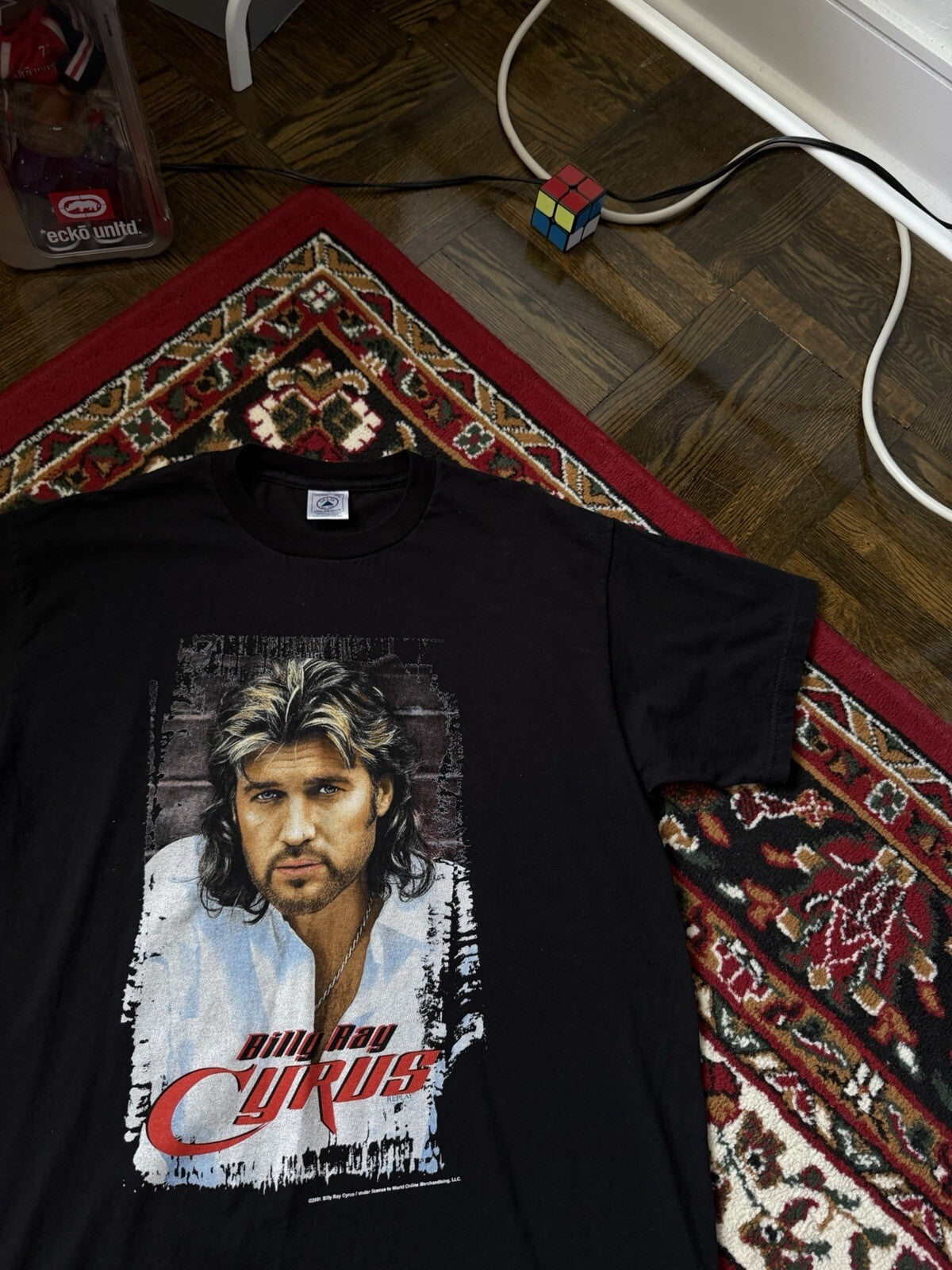 Vintage Billy Ray Cyrus 2001 Tour Black T-Shirt Mens Size Medium 00s