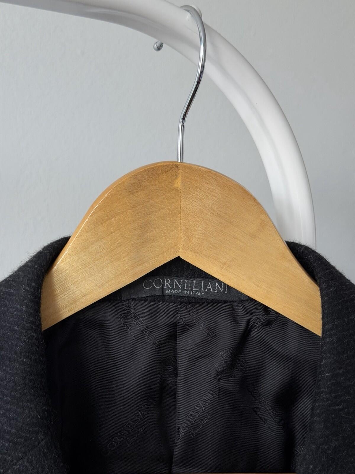 Corneliani ID Italy Virgin Wool 54EU  Blazer Coat Sport Jacket Black