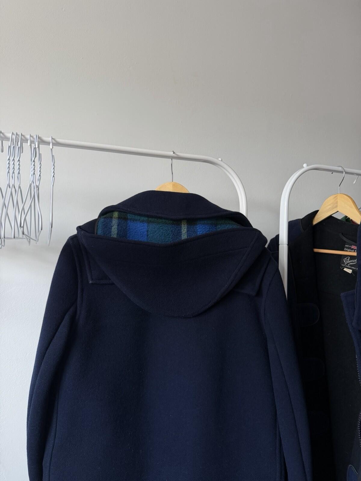 70s Gloverall Navy Blue Vintage Original English Duffle Coat Made In England 38