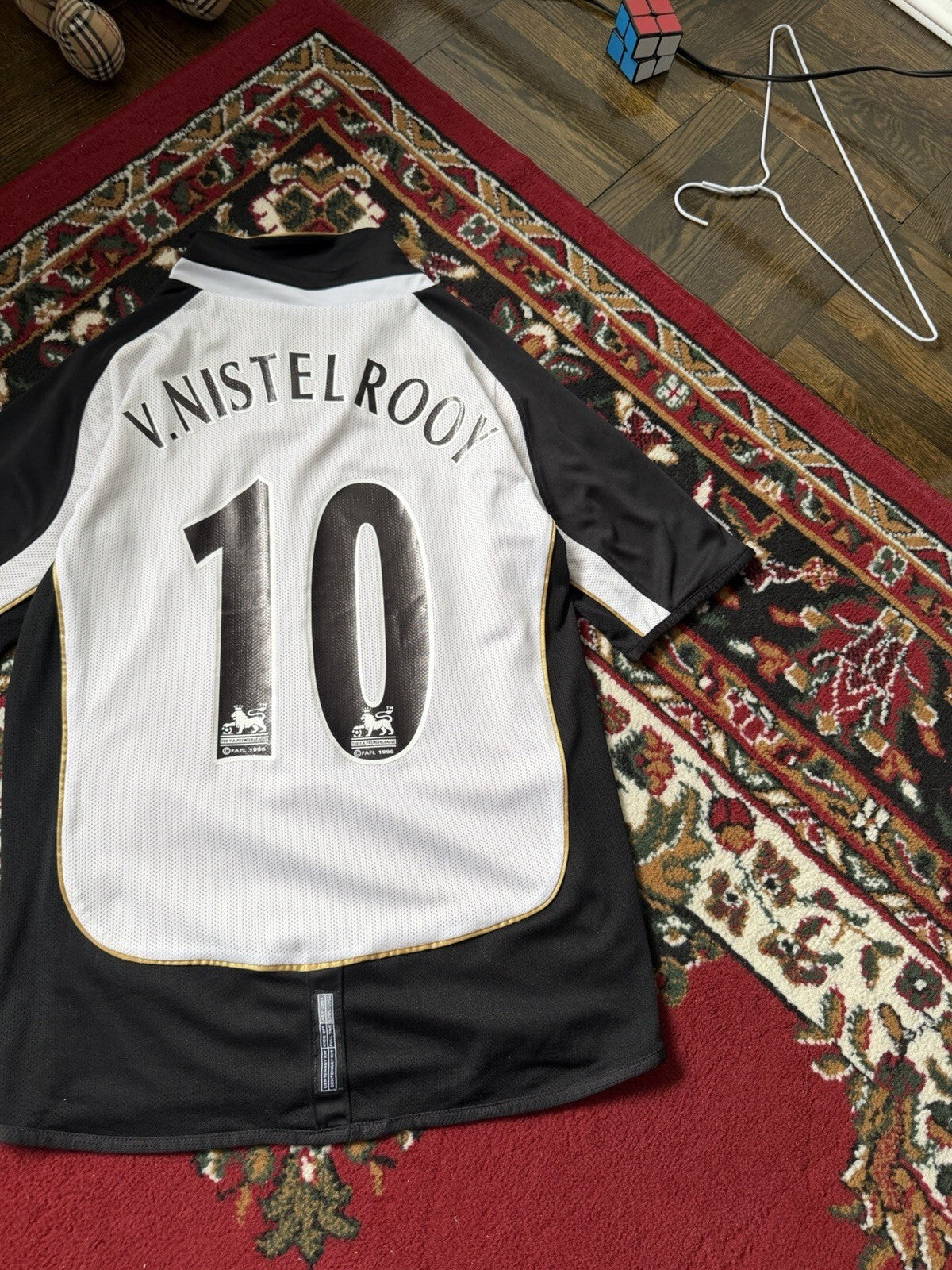 MANCHESTER UNITED 2001 2002 FOOTBALL JERSEY UMBRO REVERSIBLE #10 V.NISTELROY