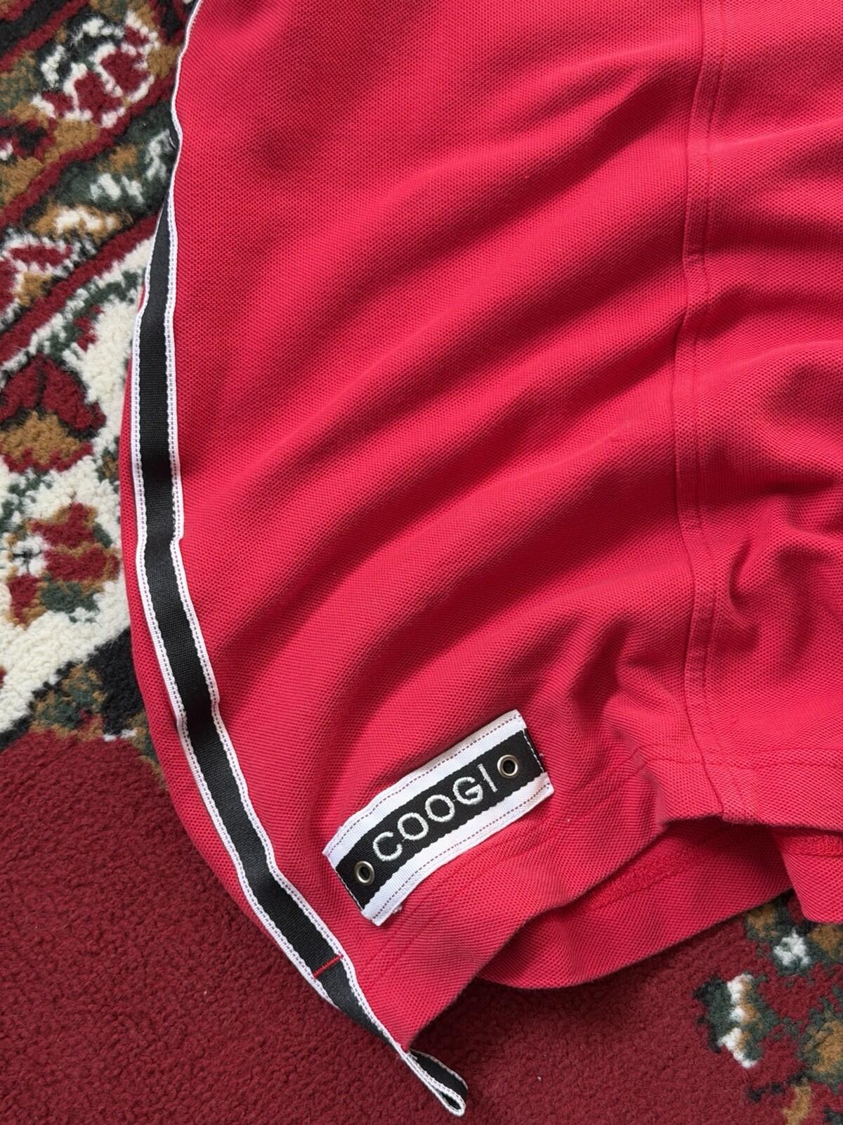 Vintage Coogi Embroidered Polo Shirt Size XL Black Big Logo HipHop Baggy Y2K RED
