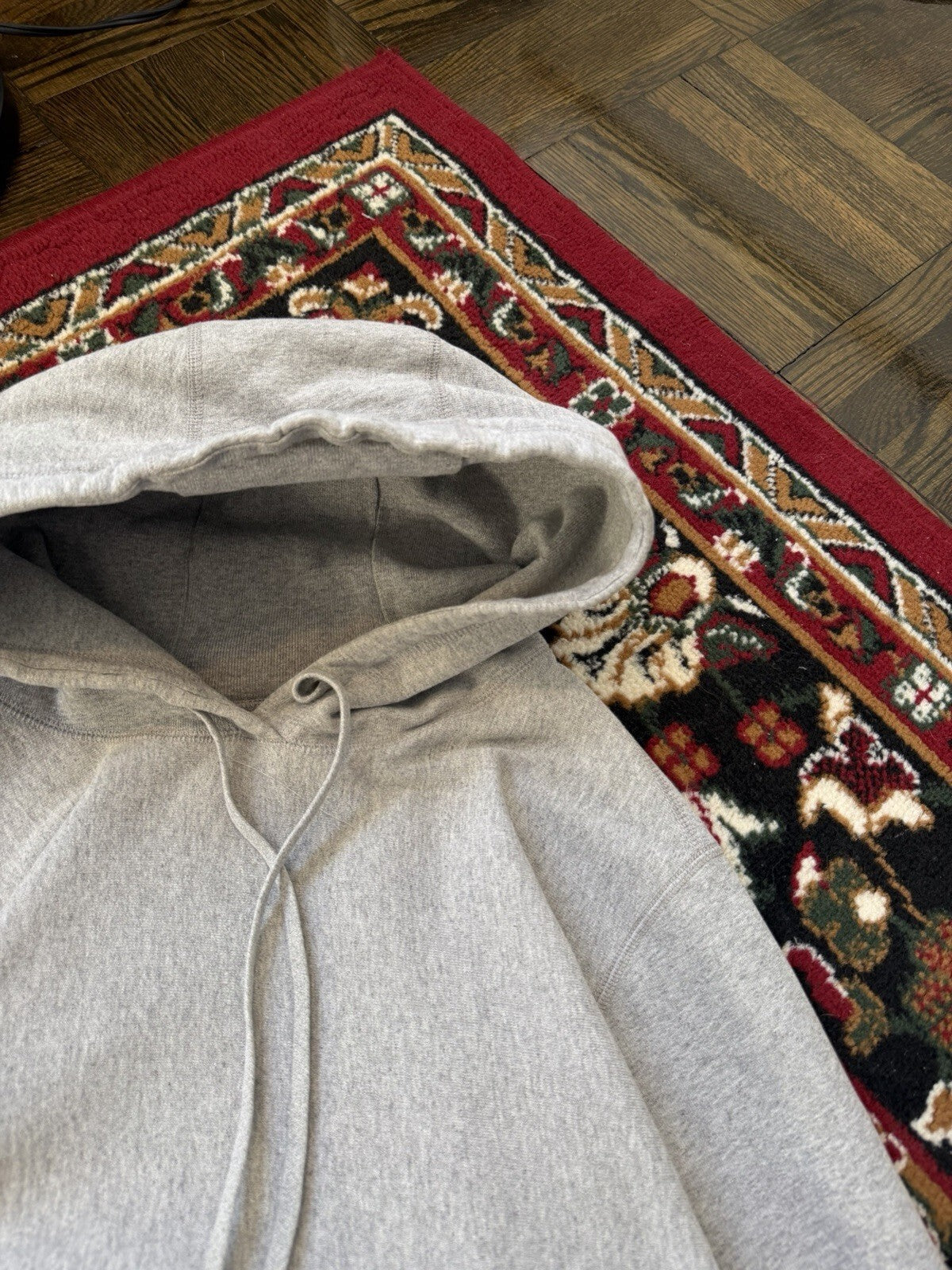 Octobers Very Own Hoodie Mens M Gray  Fleece Lined Owl Logo Sweatshirt OVO Drake