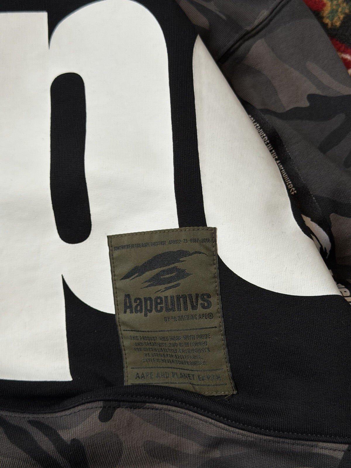 Aape By Abathing Ape Universe Camo Black Sweater Size S Sweatshirt Bape