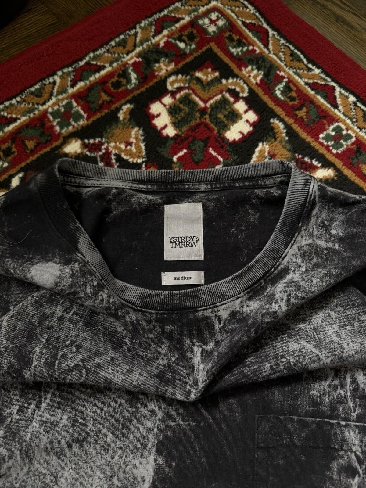 YSTRDY'S TMRRW Garment Dyed Pocket Longsleeve T-Shirt Tee Size Medium Made in Ja