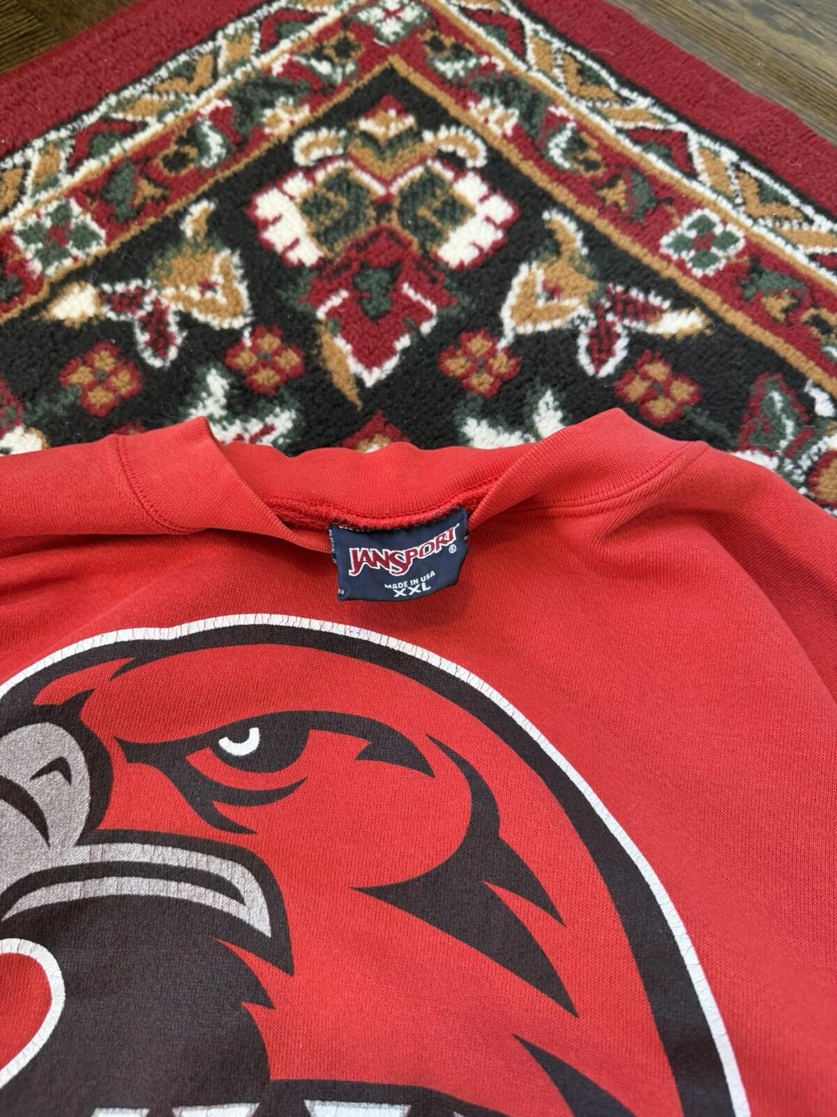 Vtg Jansport Miami University Redhawks Ncaa Crewneck Sweatshirt Xxl