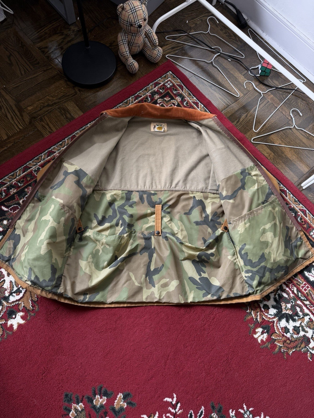 Vintage Ideal 1977 Fishing Jacket Outdoor Hunting Large Made In USA 70s 80s 90s