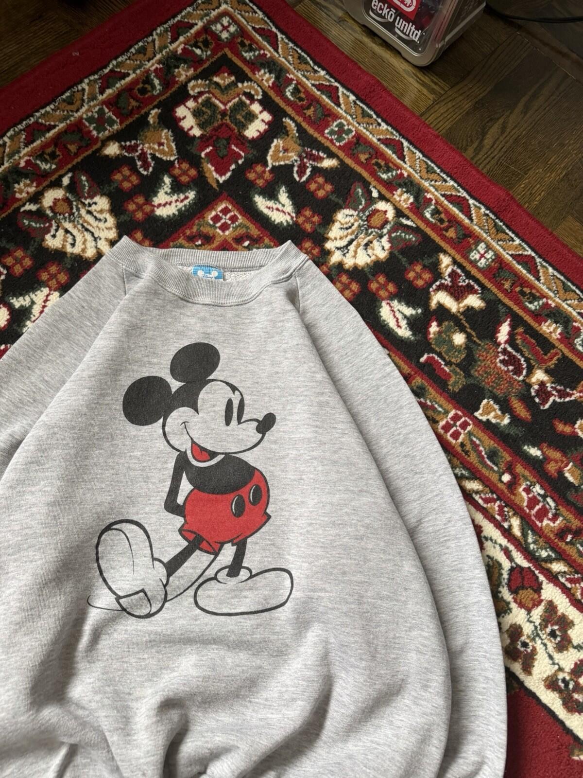 Vintage Mickey Mouse Disney Crewneck Sweatshirt 80s Made In USA L