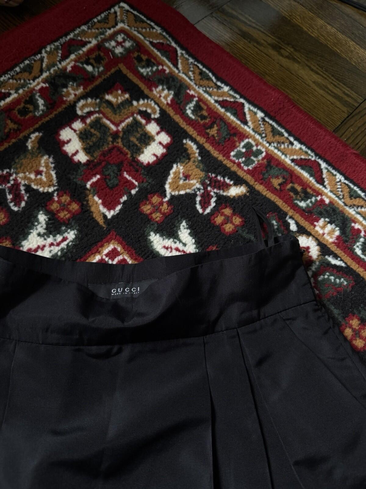 00s Gucci Seta Silk Nylon Skirt Size 42