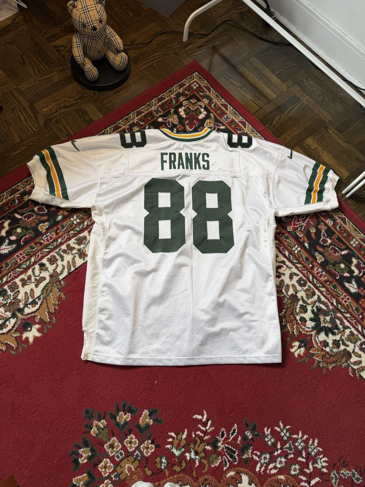 Bubba Franks #88 Green Bay Packers Jersey White Men’s 3XL(56)