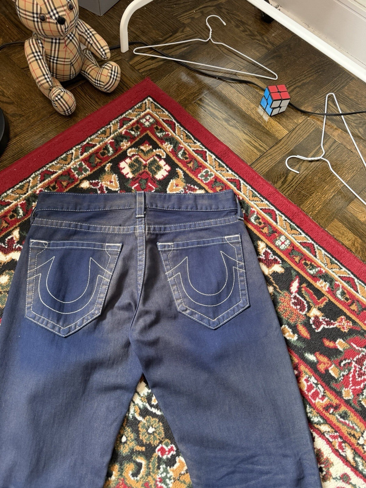 Vintage True Religion Jackson Pants Men Size 32 Blue 90s Y2K