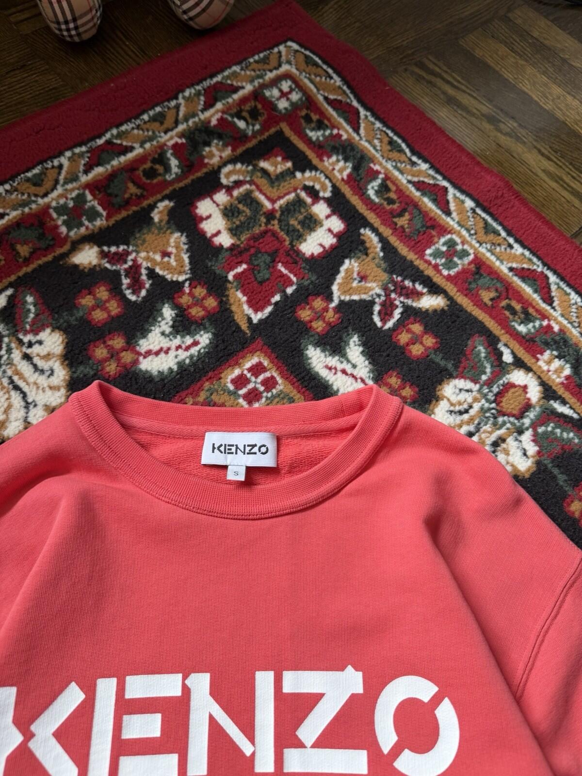 Kenzo Peach/Red Logo Longsleeve Sweatshirt Sweater Size S
