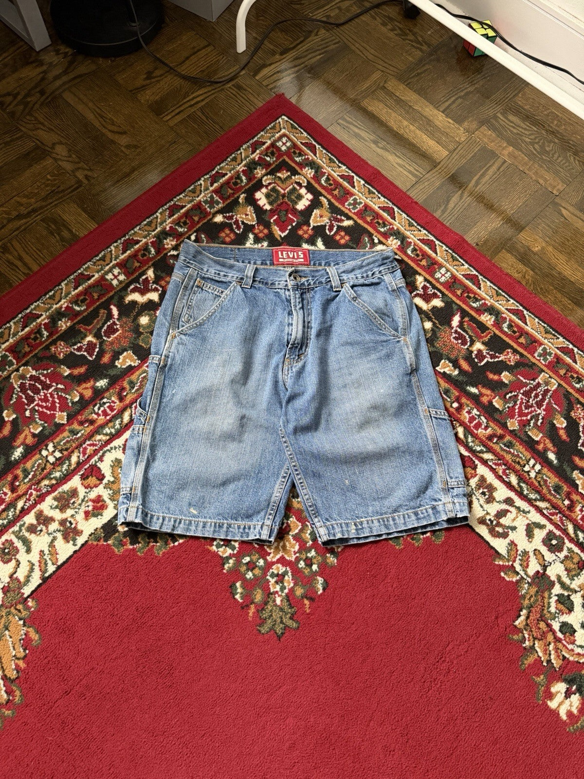Levi’s Jeans Carpenter Jean Shorts Size 32 Jorts Y2K Skater Baggy Distressed