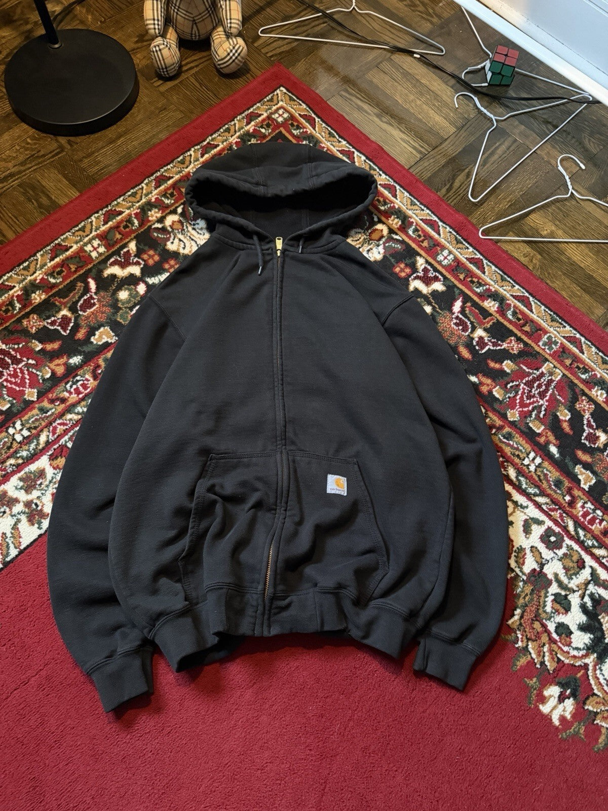 Vintage Carhartt Loose Fit Full Zip Hoodie Size L Mens 00s