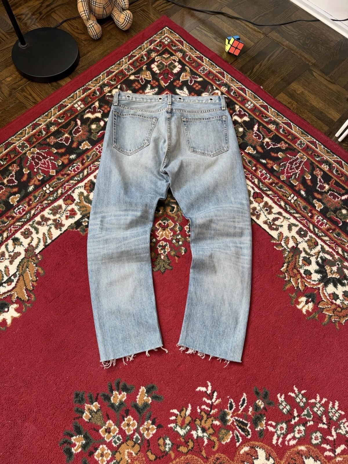 Rag & Bone Cotton Ripped Distressed Jeans Size 27 Blue Rare Design