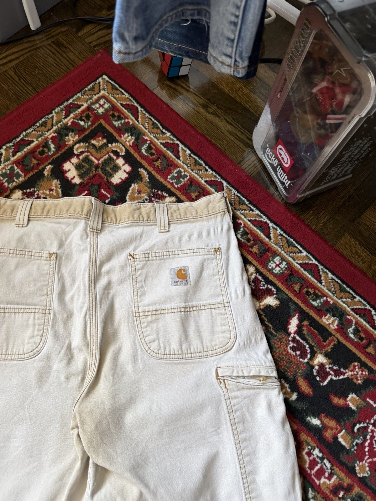Carhartt Relaxed Fit Carpenter Baggy Shorts Men's Beige