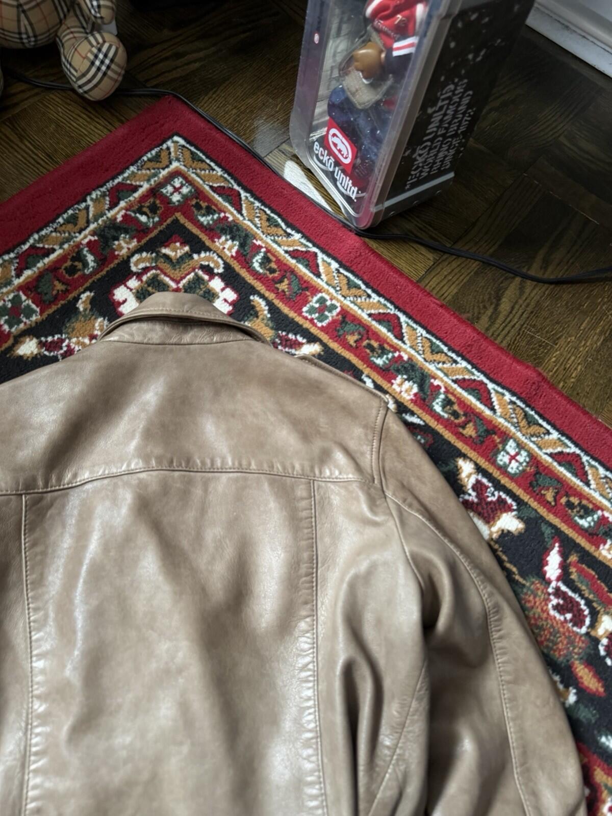 ALLSAINTS Wyatt Lambskin Leather Biker Jacket - Brown - 6 US