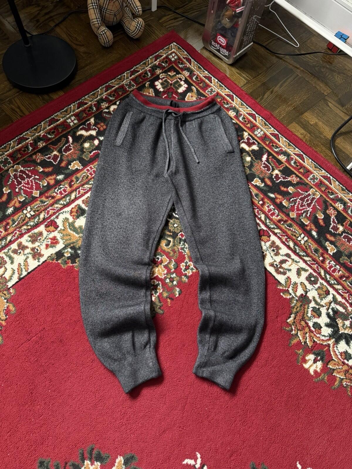 Loro Piana Cashmere Wool Gray Sweatapants Pants