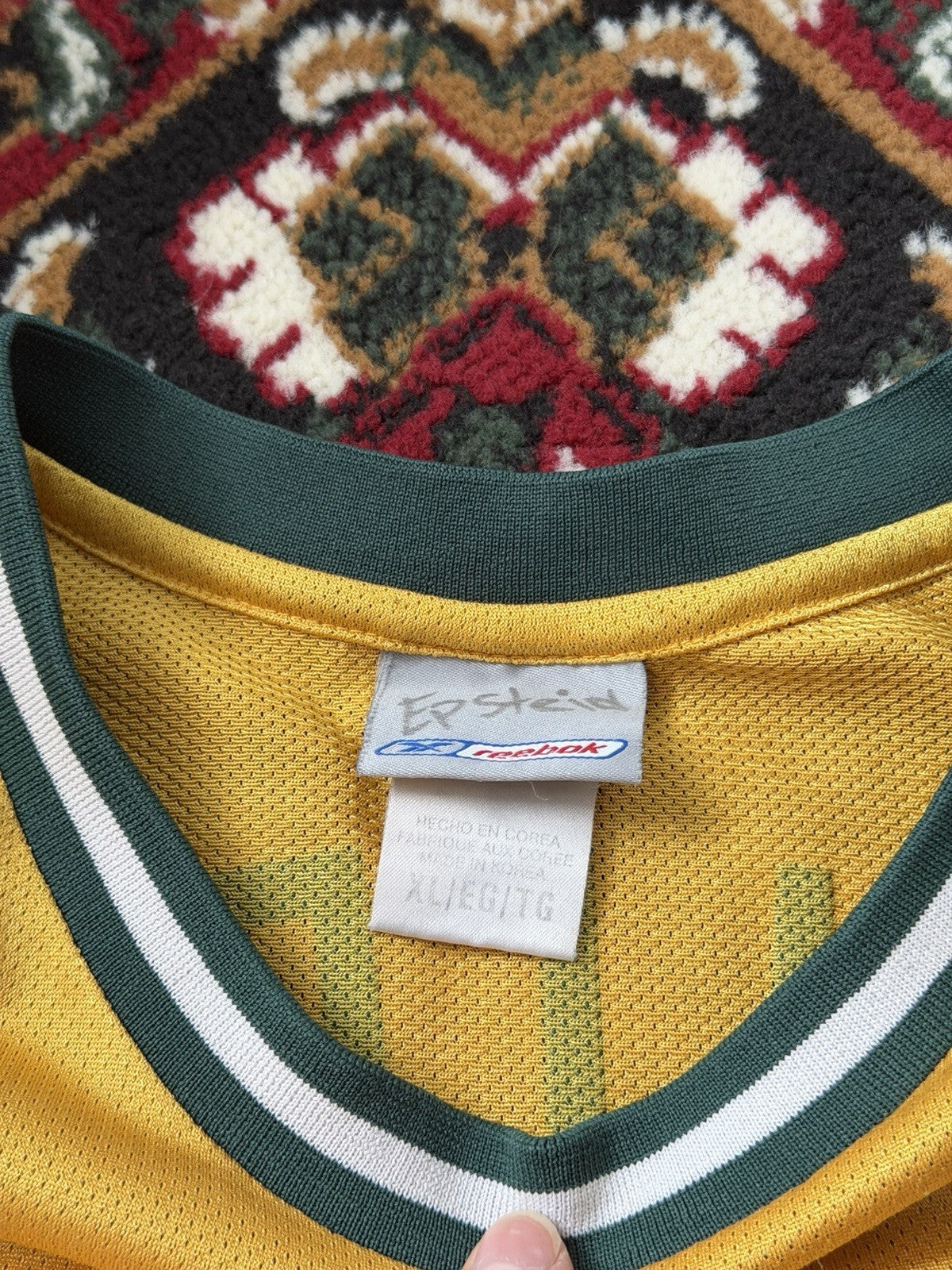 Vintage Reebok Seattle Supersonics Ray Allen #34 HC Jersey NBA Size XL