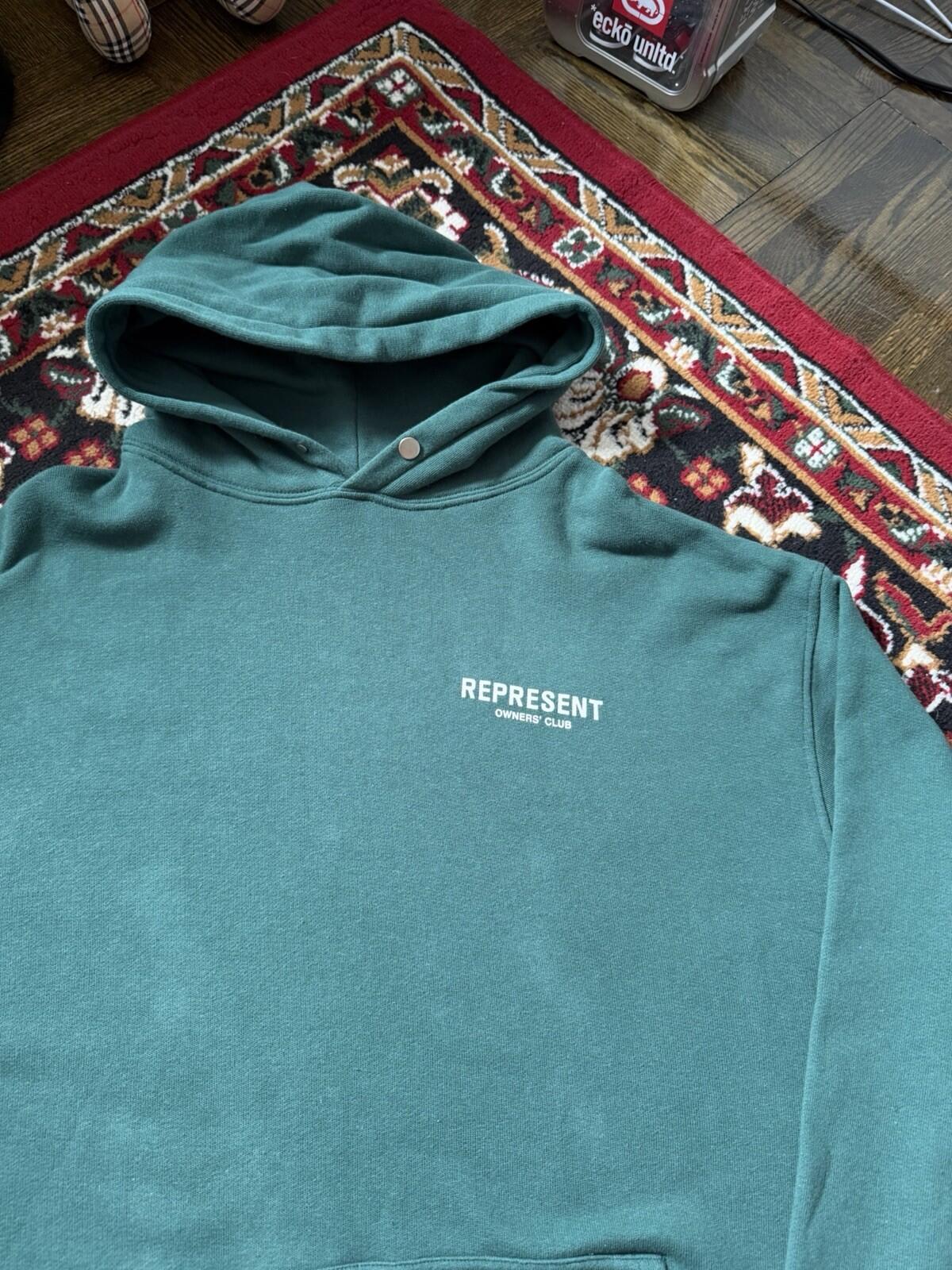 Represent Blanks Owners' Club Green Hoodie Size XL