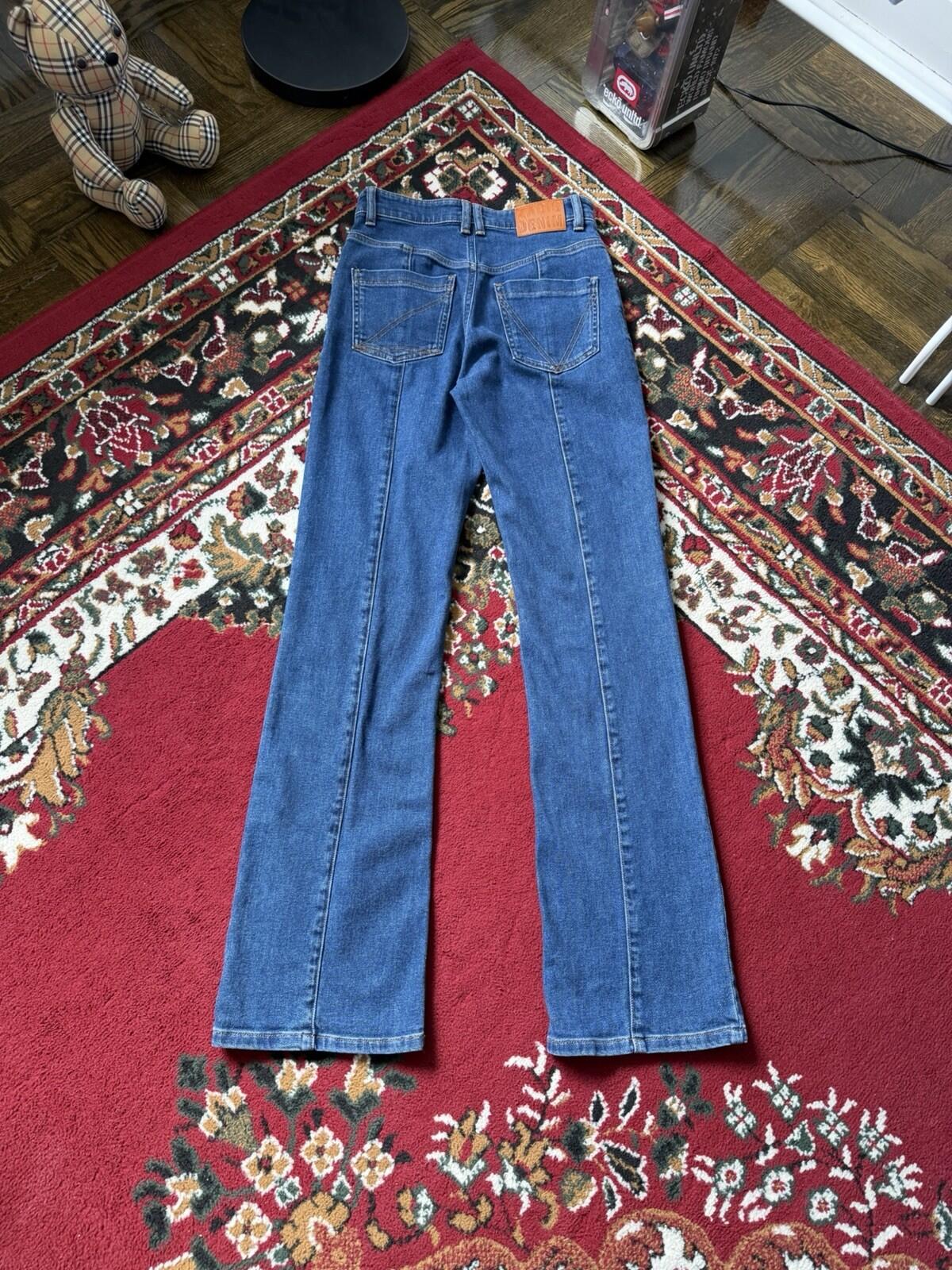 Zadig & Voltaire Womens Zipped Pocket Jeans Blue Cotton High Rise Button Size 26