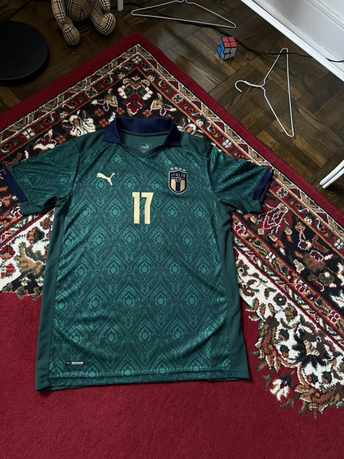 2019-20 Puma Italy Football T-Shirt Ciro Immobile #17 Size L