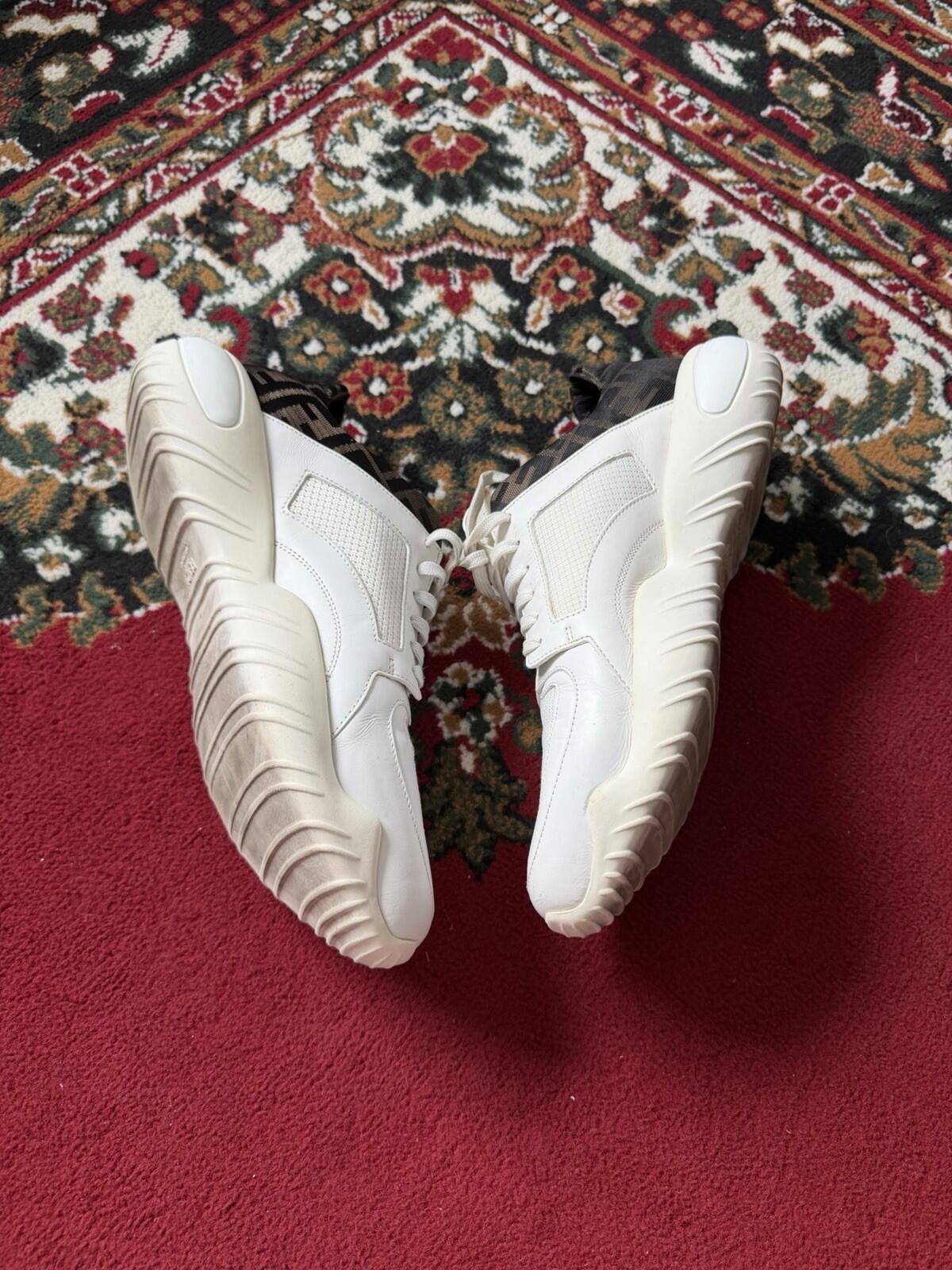 FENDI Tech Fabric Zucca FF Logo Sneakers Size: 9