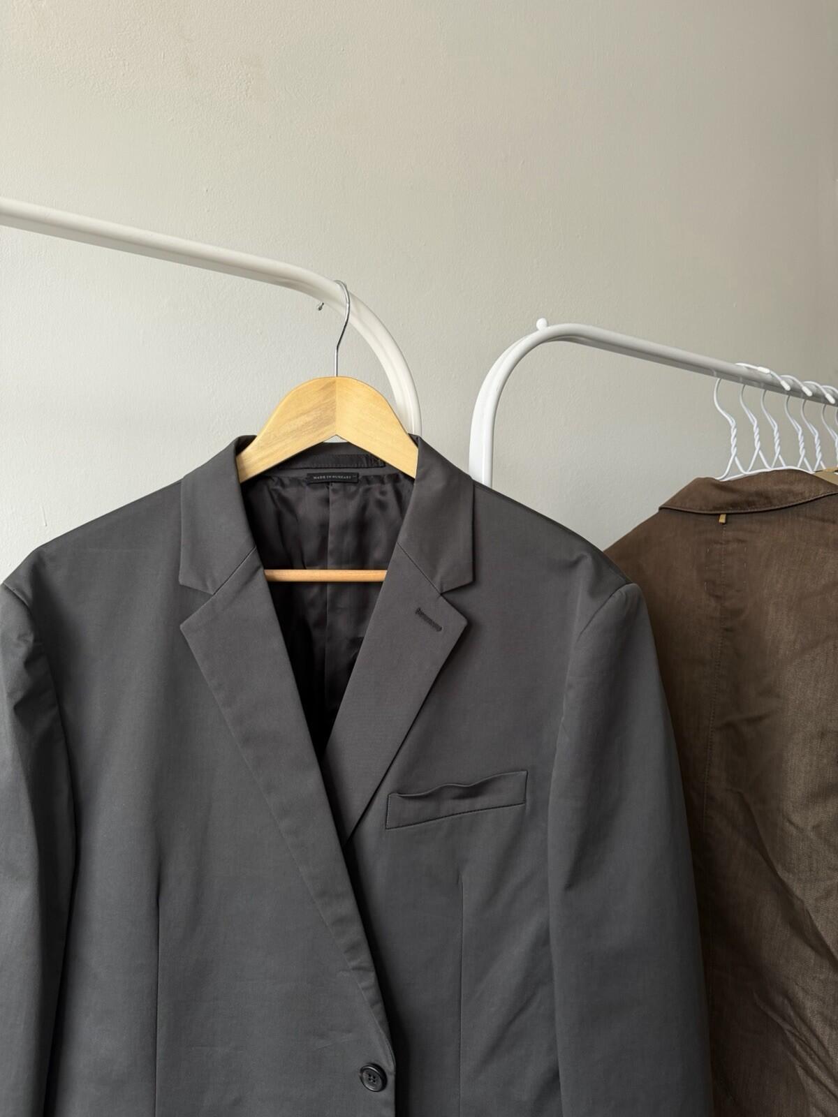 Prada Milano Cotton Gray Two Button Blazer / Sport Jacket